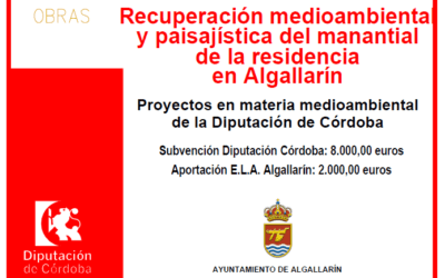 Recuperación medioambiental y paisajística del manantial de la residencia en Algallarín