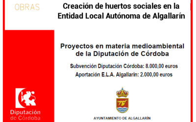 Creación de huertos sociales en la Entidad Local Autónoma de Algallarín