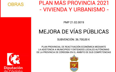 Plan Más Provincia 2021 – Mejora de vías públicas